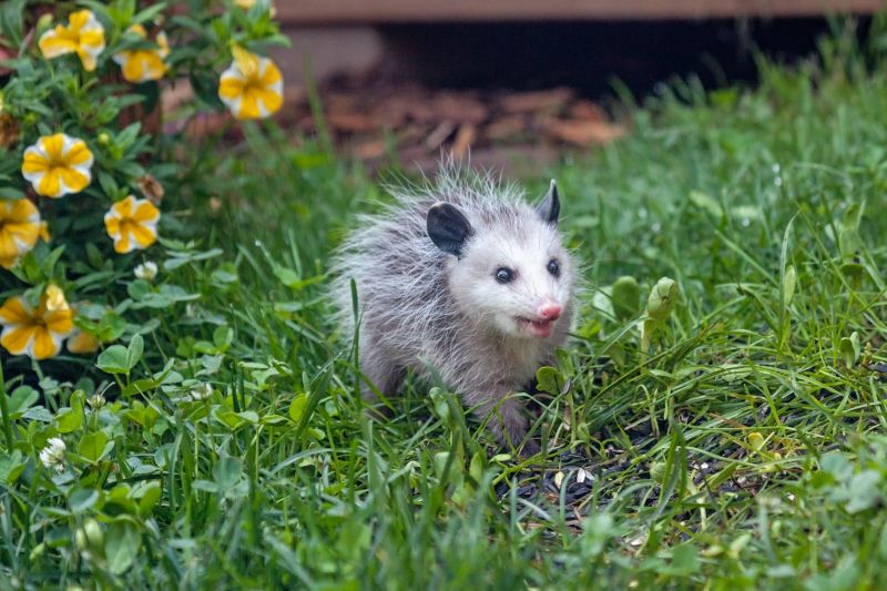 Opossum Rummaging